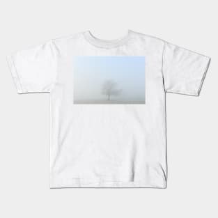 Morning Mist And A Lone Tree Kids T-Shirt